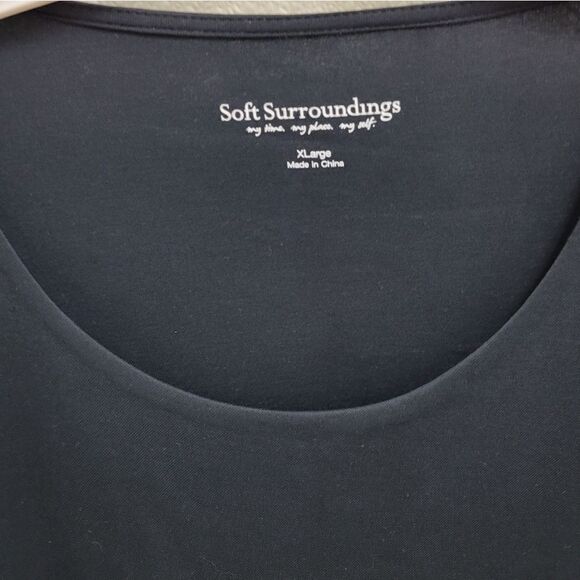 Soft Surroundings Larsa Asymmetrical Tunic in Black Size XL NWT - Picture 3 of 5